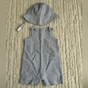 Baby pinstripe romper